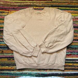 Ulla Johnson Ava Crewneck Pullover Light Pink Casual Women’s Size S 100% Cotton